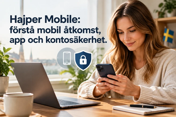 Hajper Mobile: förstå mobil åtkomst, app och kontosäkerhet