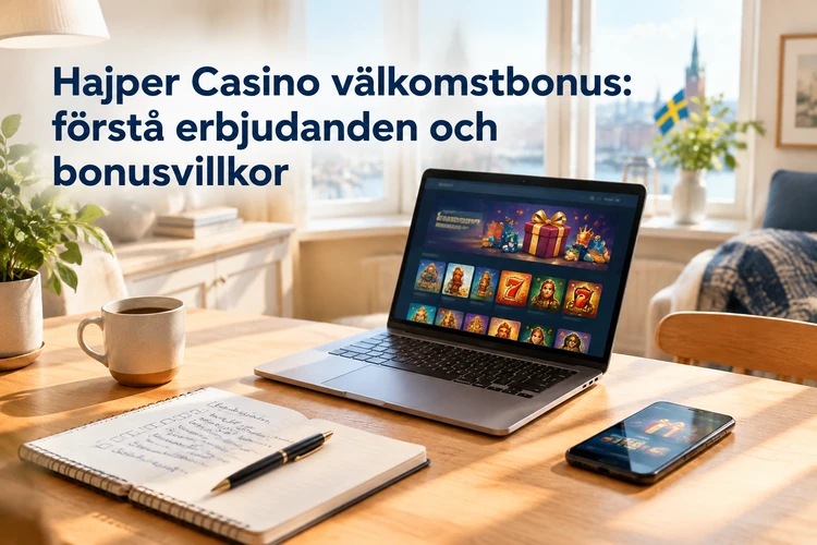 Hajper Casino välkomstbonus: förstå erbjudanden och bonusvillkor