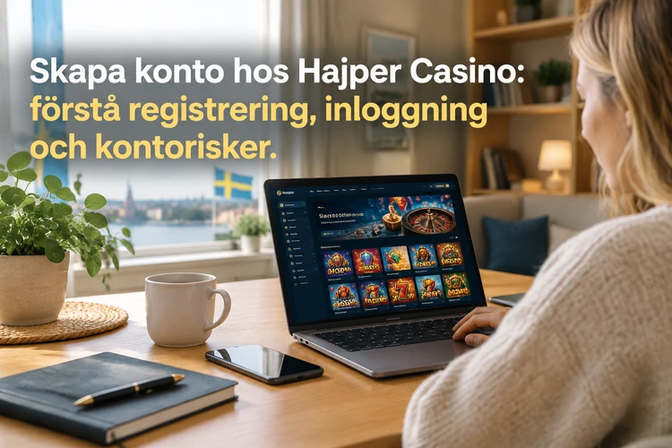 Skapa konto hos Hajper Casino: förstå registrering, inloggning och kontorisker