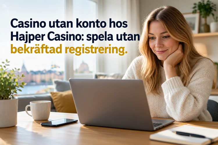 Skapa konto hos Hajper Casino och felaktiga formuleringar