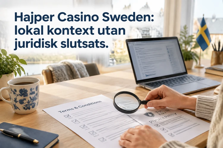 Hajper Casino Sweden: lokal kontext utan juridisk slutsats