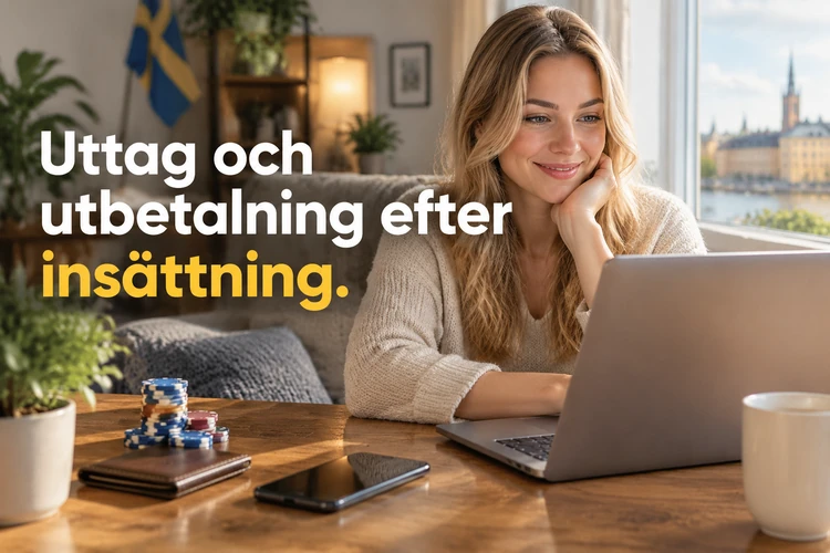 Uttag och utbetalning efter insättning
